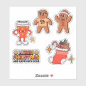 Sticker Pack d'autocollants de Noël super (Feuille)