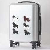 Sticker Pack d'autocollants de Terre-Neuve (Sur valise)