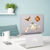 Sticker Pack d'autocollants d'écureuil mignonne (Ordinateur portable sur le bureau)
