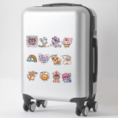 Sticker Pack d'autocollants d'emoji émotionnels – S d'expr (Sur valise)