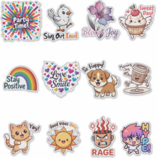 Sticker Pack d'autocollants d'emoji émotionnels – S d'expr