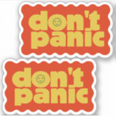 Sticker Pack d'autocollants Don't Panic (Devant)