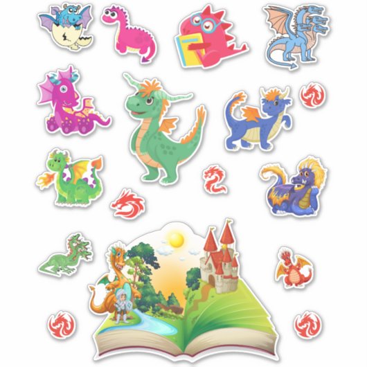 Sticker Pack d'autocollants Dragon (Devant)