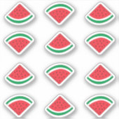 Sticker Pack d'autocollants en forme de quartier de pastèq (Devant)