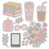 Sticker Pack d'autocollants esthétiques et cosy pour plann (Devant)