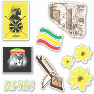 Sticker Pack d'autocollants Éthiopie