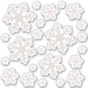 Sticker Pack d'autocollants flocon de neige neige hiver No