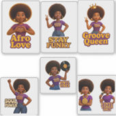 Sticker Pack d'autocollants Funk de Wyldflow3r | Vibes Sou (Devant)