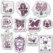 Sticker Pack d'autocollants gothiques et Halloween (Devant)