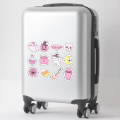 Sticker Pack d'autocollants magiques Kawaii Pastel Hallowe (Sur valise)