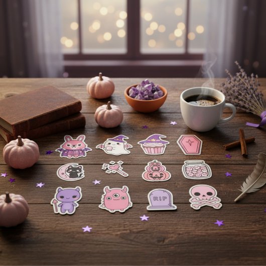 Sticker Pack d'autocollants magiques Kawaii Pastel Moonlig