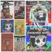 Sticker Pack d'autocollants Milardio (Devant)