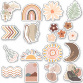 Sticker Pack d'autocollants pour bloc-notes Boho mignon #0 (Devant)