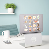 Sticker Pack d'autocollants pour bloc-notes Boho mignon #0 (Ordinateur portable sur le bureau)