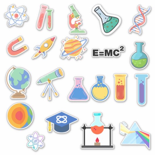 Sticker Pack d'autocollants scientifiques (Devant)