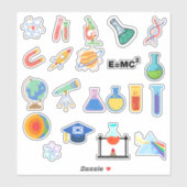Sticker Pack d'autocollants scientifiques (Feuille)