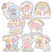 Sticker Pack d'autocollants Vinyl Sensibilisation à la san (Devant)