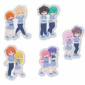 Sticker Pack d'autocollants Wingz Students - Feuille 1 (Devant)