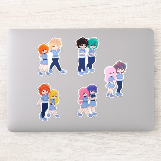 Sticker Pack d'autocollants Wingz Students - Feuille 1 (Ordinateur)