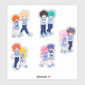 Sticker Pack d'autocollants Wingz Students - Feuille 1 (Feuille)