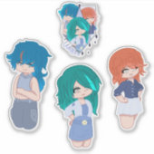 Sticker Pack d'autocollants Wingz Warriors - Feuille 2 (Devant)