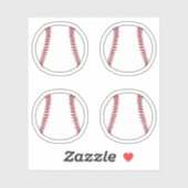 Sticker Pack de balles de baseball (Feuille)