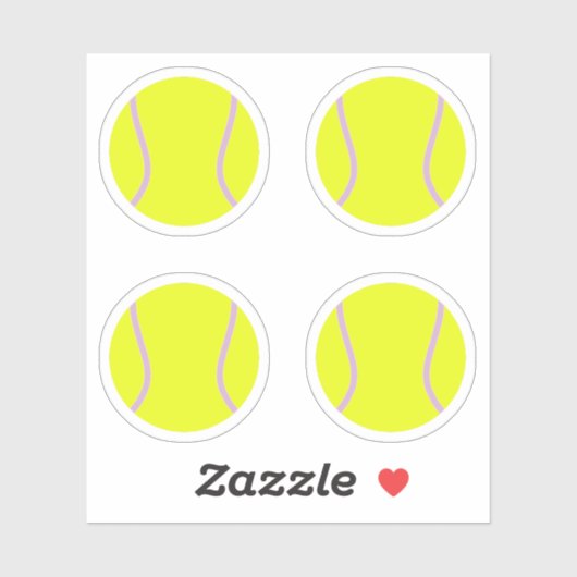 Sticker Pack de balles de tennis (Feuille)