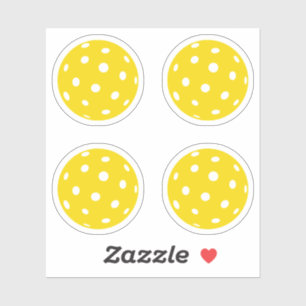 Sticker Pack de balles jaune Pickball Sport
