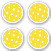 Sticker Pack de balles jaune Pickball Sport (Devant)