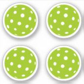 Sticker Pack de balles vertes de Pickleball Sport (Devant)