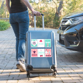 Sticker Pack de cartes de Noël allemand Fröhliche Weihnach (Valise Insitu)