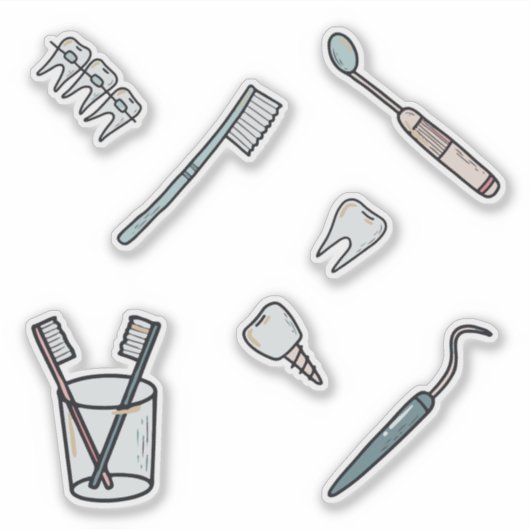 Sticker Pack de dentiste (Devant)