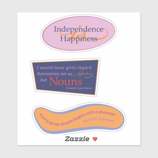 Sticker Pack de devis Suffragette (Feuille)