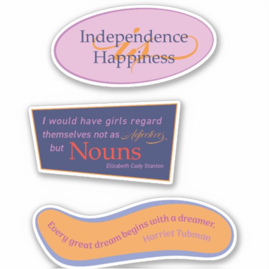 Sticker Pack de devis Suffragette (Devant)