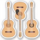 Sticker Pack de guitare classique 3 (Devant)