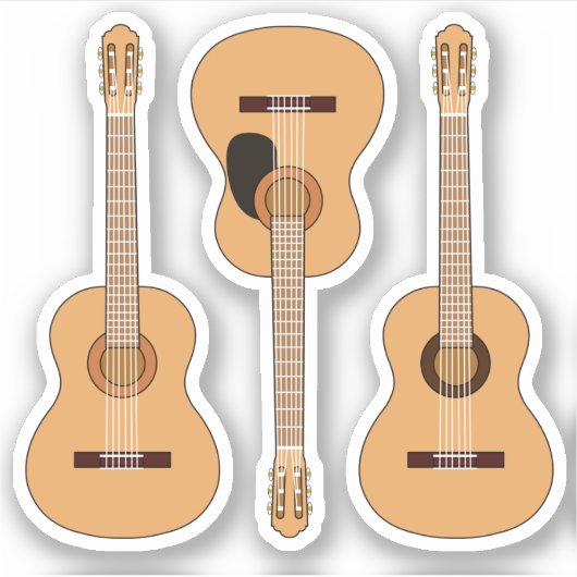 Sticker Pack de guitare classique 3 (Devant)
