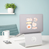 Sticker Pack de modèles mignons inspirés de l'automne et d (Ordinateur portable sur le bureau)