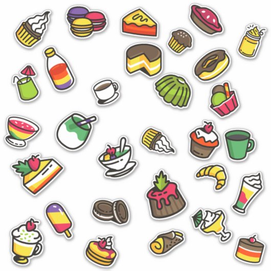 Sticker Pack de nourriture (Devant)