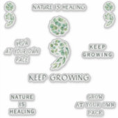 Sticker Pack de planification positif encourageant point-v (Devant)