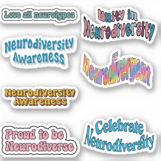 Sticker Pack de sensibilisation à la neurodiversité (Devant)