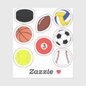 Sticker Pack de sport populaire (Feuille)
