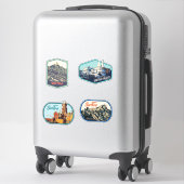 Sticker Pack d'illustration Sintra Portugal (Sur valise)
