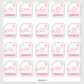 Sticker pack ensemble de rappel quotidien motivationnel (Feuille)