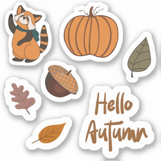 Sticker Pack Humeur d'Automne 1 (Devant)