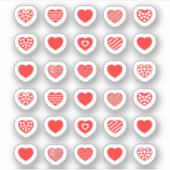 Sticker Pack motif de Red Heart Heart (Devant)