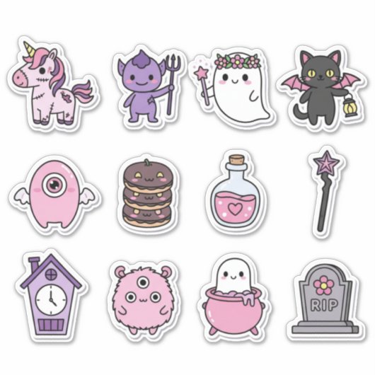 Sticker Pack Mystical Pastel Haunts (Devant)