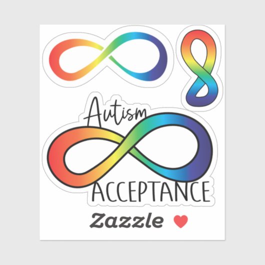 Sticker Pack : Neurodiversity Autism Acceptation (Feuille)
