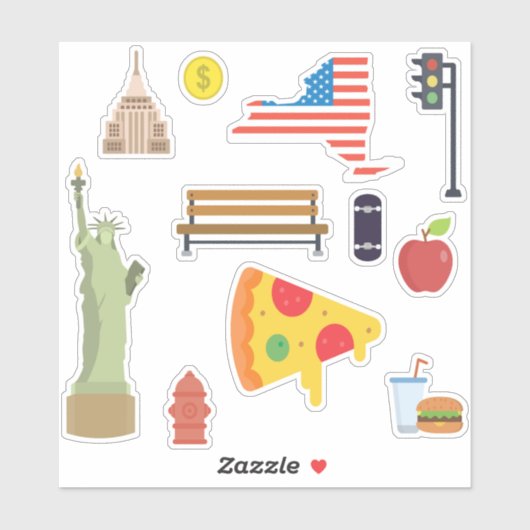 Sticker Pack New York (Feuille)