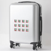 Sticker [Pack] Palestine Drapeau arabe et anglais Drapeau  (Sur valise)