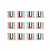 Sticker [Pack] Palestine Drapeau arabe et anglais Drapeau  (Devant)